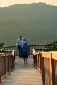 Robinson Engagement Photo at McCloud Mountain. Photographer Dwayne Hickson photographing the event.