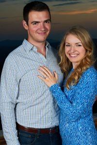 Robinson Engagement Photo at McCloud Mountain.