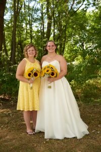 Dallas with Bridesmaid